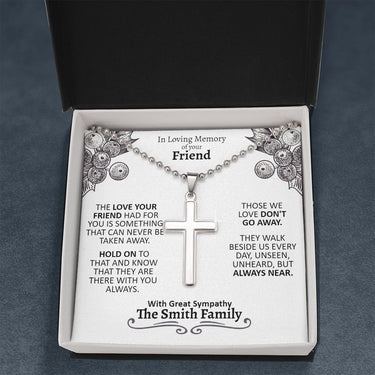 Memory of your Friend Cross Necklace - Love You This Much